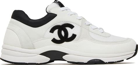 chanel black flower sneakers|Chanel black and white sneakers.